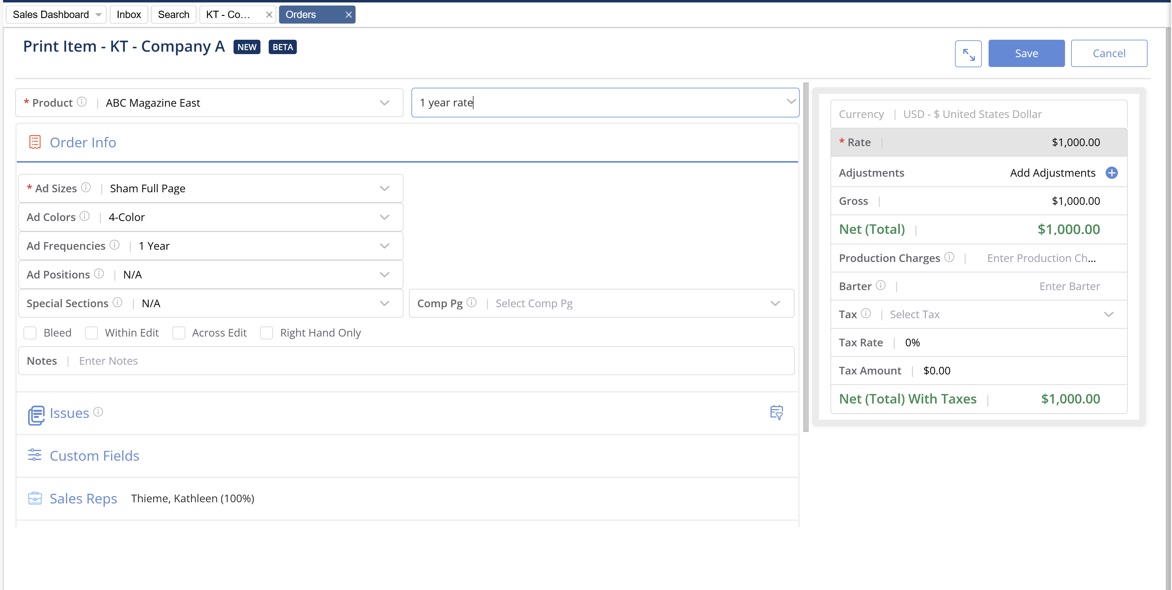 screenshot of The Magazine Manager